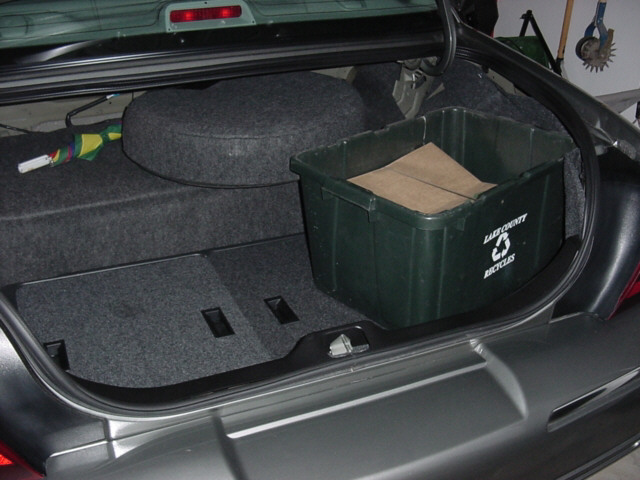 Crown vic store trunk organizer